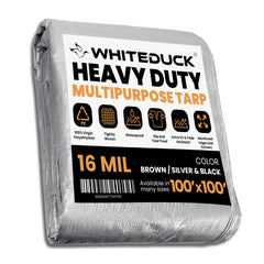 White Duck Outdoors - Super Heavy Duty Poly Tarp Cover Thick 16 Mil, 8 oz - PT-
