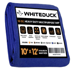 White Duck Outdoors - 100% Cotton Canvas Tarp 18 oz. - FBA