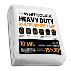 White Duck Outdoors - Heavy Duty Poly Tarp 10 mil, 6 oz. - 10-PT