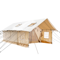 White Duck Outdoors - Alpha Pro Wall Tent 14'x16', Extended Flysheet & Porch (Fire Water Repellent) - WD-Bundle220