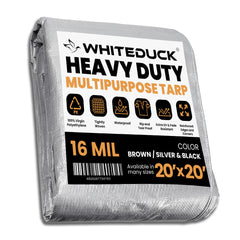 White Duck Outdoors - Super Heavy Duty Poly Tarp Cover Thick 16 Mil, 8 oz - PT-