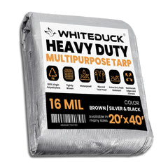 White Duck Outdoors - Super Heavy Duty Poly Tarp Cover Thick 16 Mil, 8 oz - PT-