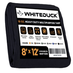 White Duck Outdoors - 100% Cotton Canvas Tarp 18 oz. - FBA