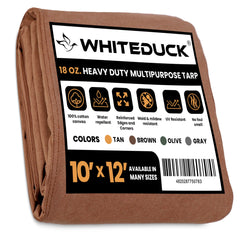 White Duck Outdoors - 100% Cotton Canvas Tarp 18 oz. - FBA