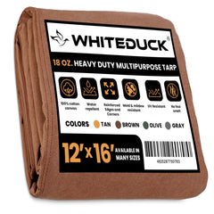White Duck Outdoors - 100% Cotton Canvas Tarp 18 oz. - FBA