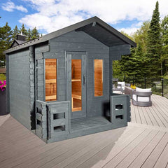 Dundalk LeisureCraft - Georgian Cabin Sauna with Porch - CTC88PW
