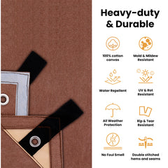 White Duck Outdoors - 100% Cotton Canvas Tarp 18 oz. - FBA