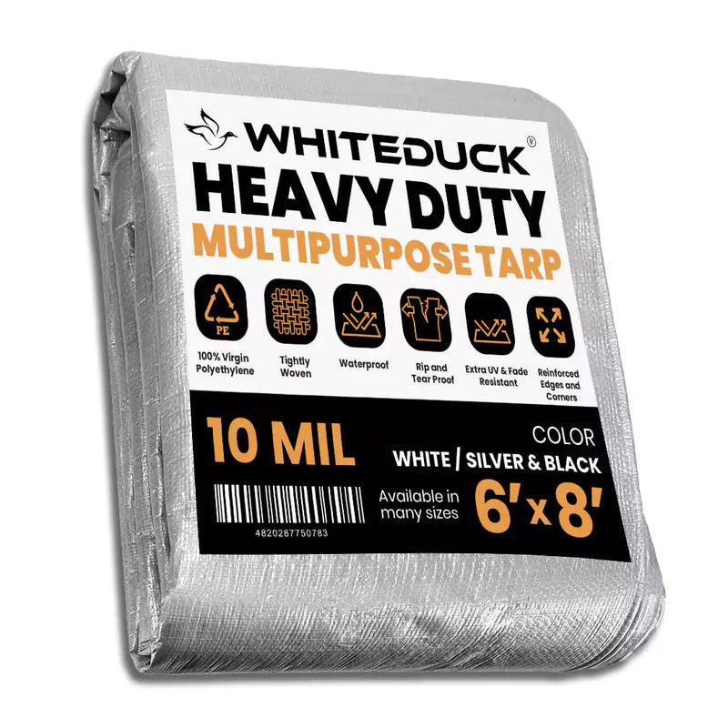 White Duck Outdoors - Heavy Duty Poly Tarp 10 mil, 6 oz. - 10-PT