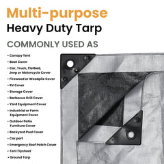 White Duck Outdoors - Heavy Duty Poly Tarp 10 mil, 6 oz. - 10-PT