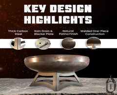 Ohio Flame – Liberty Fire Pit with Hollow Base – OFLTY_HB