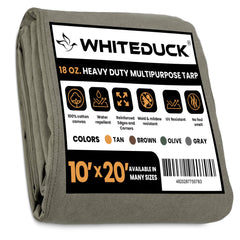 White Duck Outdoors - 100% Cotton Canvas Tarp 18 oz. - FBA