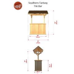 Dundalk LeisureCraft - Southern Fantasy Tiki Bar - CT3672