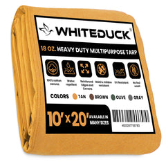 White Duck Outdoors - 100% Cotton Canvas Tarp 18 oz. - FBA