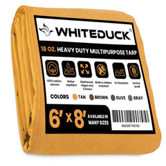White Duck Outdoors - 100% Cotton Canvas Tarp 18 oz. - FBA