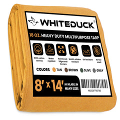 White Duck Outdoors - 100% Cotton Canvas Tarp 18 oz. - FBA