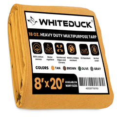 White Duck Outdoors - 100% Cotton Canvas Tarp 18 oz. - FBA