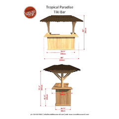 Dundalk LeisureCraft - Tropical Paradise Tiki Bar - CT4896