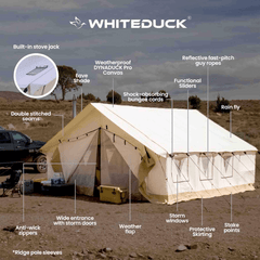 White Duck Outdoors - Alpha Wall Tent 10'x12' - WD
