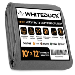 White Duck Outdoors - 100% Cotton Canvas Tarp 18 oz. - FBA