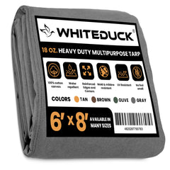 White Duck Outdoors - 100% Cotton Canvas Tarp 18 oz. - FBA