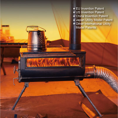 Winnerwell Woodlander PLUS Double View External Air Tent Stove – WLD-STV-307